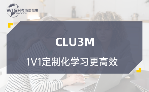 哪个CLU3M课程辅导的不错？