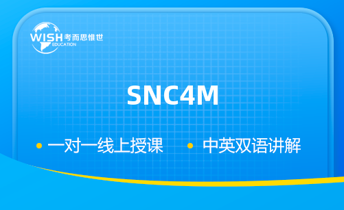 加拿大高中SNC4M辅导机构推荐！
