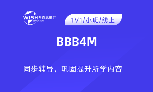 BBB4M辅导一对一多少钱？