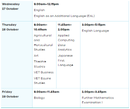 vce考试时间是几月份？