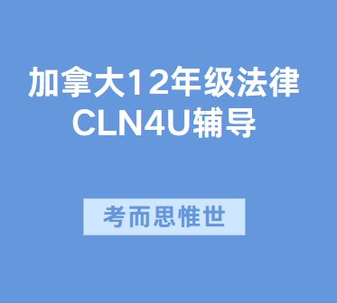 加拿大12年级法律CLN4U课程辅导有吗?