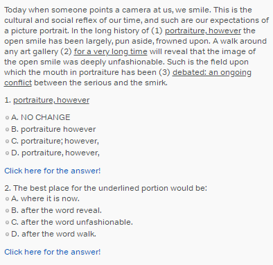 ACT英语考试内容是怎样的？来看看这些题目！