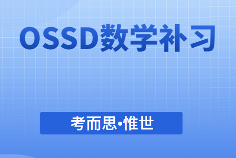 求推荐一个OSSD数学补习老师~