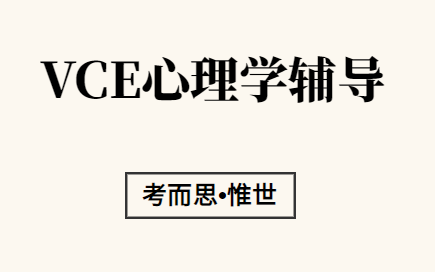 vce心理学一对一辅导有没有？