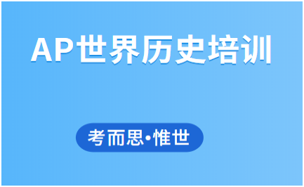 AP世界历史培训班有吗?