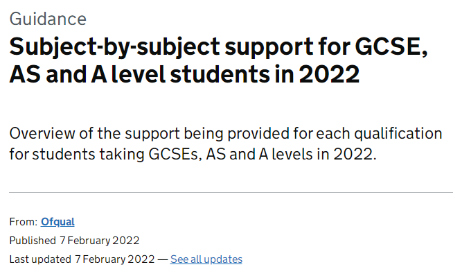 英国教育部公布2022年A-Level/GCSE考试计划!