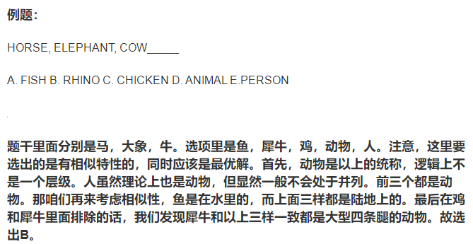 英国CAT4考试真题及答案解析