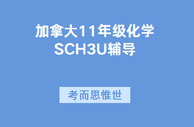 加拿大11年级SCH3U化学课程同步辅导