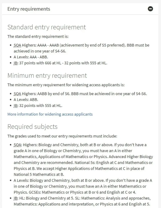 爱丁堡大学2023年Alevel各专业成绩要求！