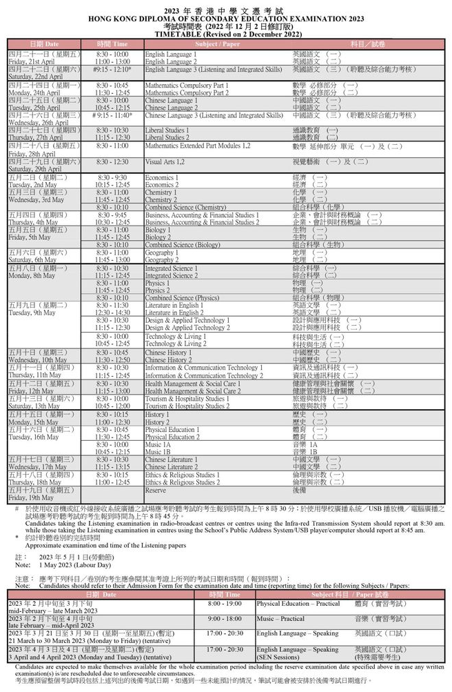 2023年DSE考试4月举行，这份复习攻略收好！