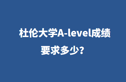 2023年杜伦大学A-level成绩要求多少？