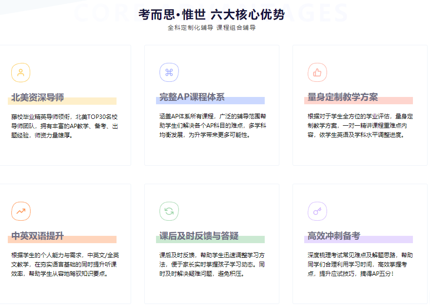 考而思惟世AP培训班