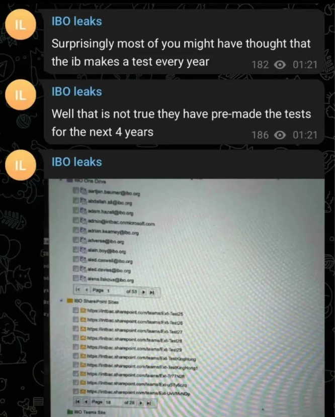黑客入侵IB系统，IB未来四年考题可能被泄露？