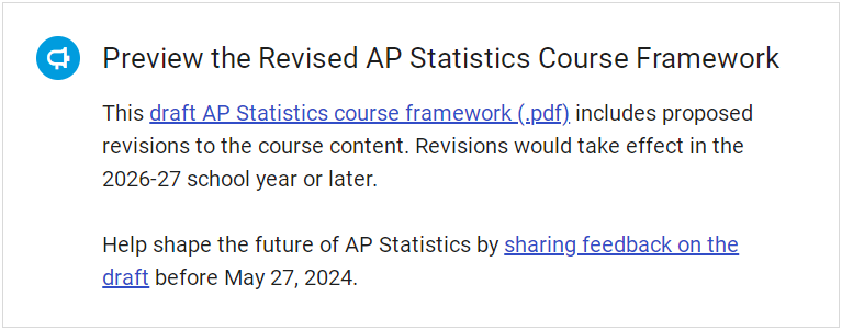AP统计学考纲更新！附2024真题趋势分析！