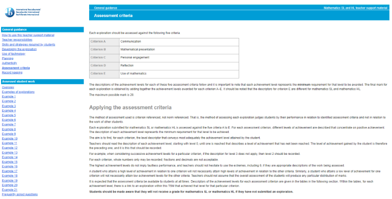 IB数学IA（Internal Assessment）评分标准全解析！