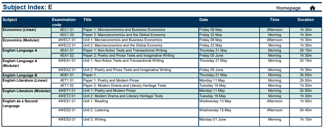 2026年爱德思考试局IGCSE夏季考试时间 2026年爱德思考试局IGCSE夏季考试时间