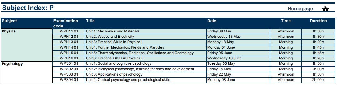 2026年爱德思考试局A-level夏季考试时间 2026年爱德思考试局A-level夏季考试时间