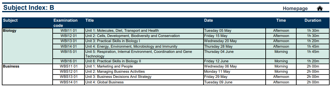 2026年爱德思考试局A-level夏季考试时间 2026年爱德思考试局A-level夏季考试时间