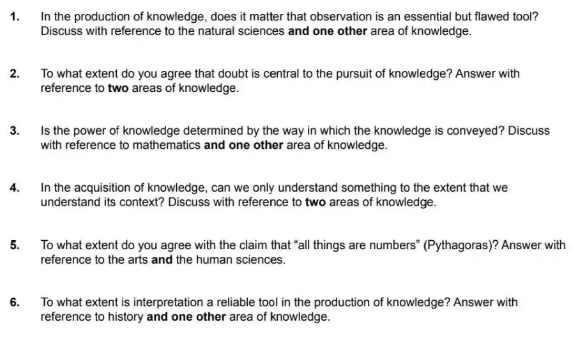 IB TOK 2026年5月大考题目出炉！破题思路来啦~